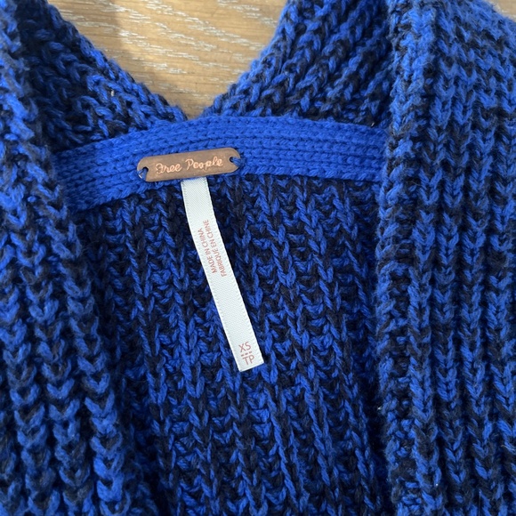 Free people High Hopes chunky Colbalt cardigan - Picture 2 of 5